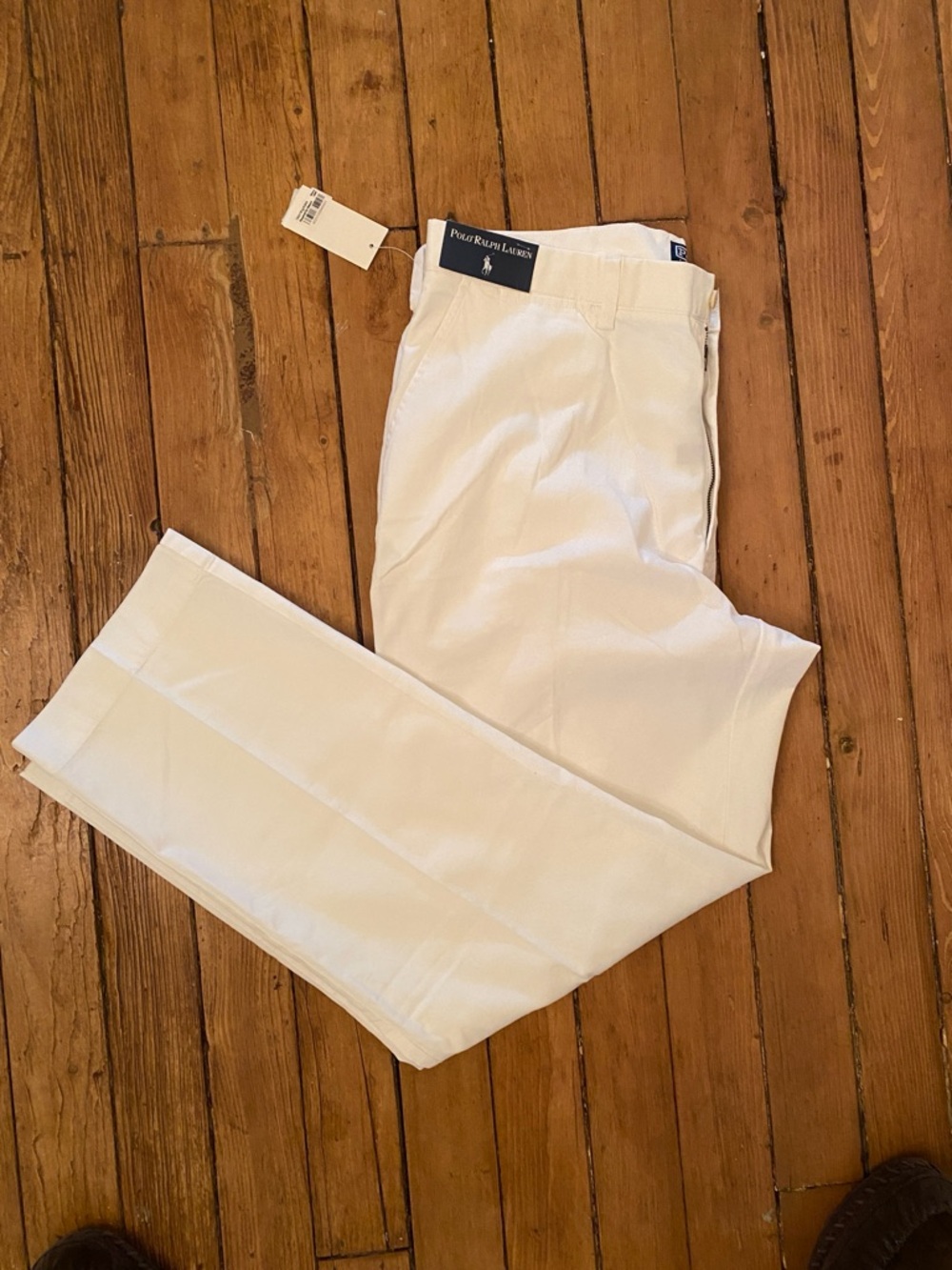 Dead stock new with tags Polo by Ralph Lauren Men’s White Dress Pants 36/31